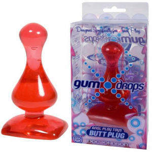 Анальная пробка красная Gum Drops 0242-02BXDJ