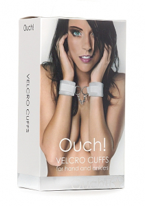 Наручники Velcro Cuffs White SH-OU051WHT