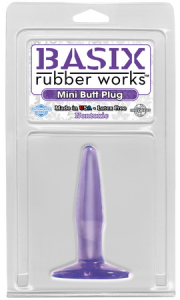 Анальная пробка Basix Rubber Mini Purple 426012PD