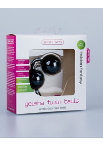 Вагинальные шарики Geisha Twin Balls Black SH-SHT031BLK