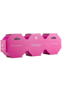 Лента Bondage Tape набор из 3 шт Pink SH-OUBT001PACKPNK