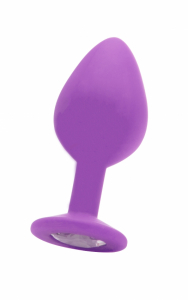 Анальная пробка OUCH! Large Diamond Butt Plug Purple SH-OU182PUR