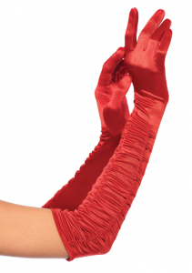 Перчатки Ruched Satin Gloves OS LA2042black