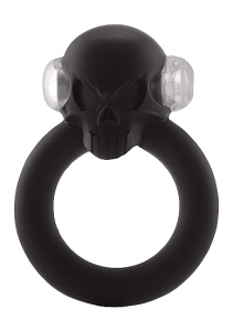 Виброкольцо Shadow Skull Cockring Black SH-SLI163BLK