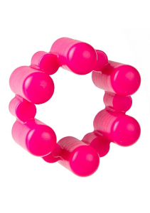 Эрекционное кольцо с вибрацией Sixshot - Pink SH-SHT126PNK
