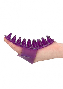 Массажная рукавичка фиолетовая SH-TOU076PUR