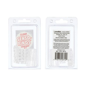 Набор колец Senso Rings-3 Pack Clear 1431-00CDSE
