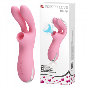 Вакуумный стимулятор Pretty Love розовый BI-014601-1