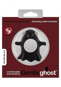 Виброкольцо Gentle Ghost Cockring Black SH-SLI162BLK