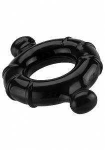 Эрекционное кольцо Gummy Ring XL Black SH-SHT375BLK