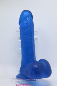 Фаллоимитатор с присоской Blue BW-008017NMCRB
