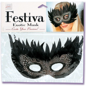 Перьевая маска FESTIVA EXOTIC BLACK 2780-30BUSE