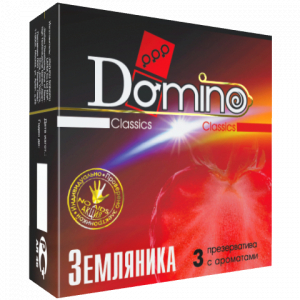 Презервативы Domino Земляника №3
