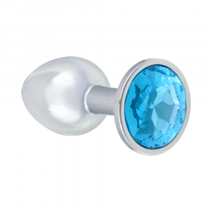 Анальная пробка Diamond Light blue Sparkle Small 4009-04Lola