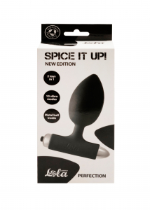 Анальная пробка с вибрацией Spice it up New Edition Perfection Black 8014-01lola