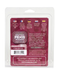 Насадка на пенис с бусинками Beaded Penis Sleeve 7702-00CDDJ