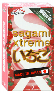 Презервативы Sagami Xtreme Strawberry 10