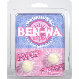 Маленькие вагинальные шарики белые Ben-Wa 0965-03CDDJ