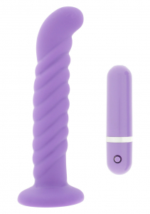 Вибратор Vagina Tickler Ribbed Purple FPBD093A01