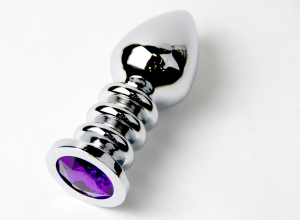 Анальная пробка Large Silver фиолетовый SM570LSilver purple