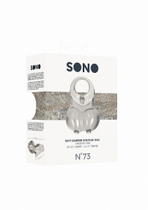 Эрекционное кольцо SONO №73 Soft Squeeze Scrotum Ring Translucent SH-SON073TRA