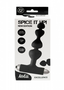 Анальная пробка с вибрацией Spice it up New Edition Excellence Black 8016-01lola