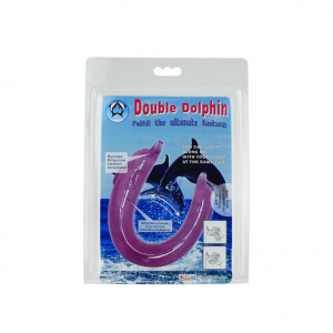 Двойной фаллоимитатор Dolphin фиолетовый BI-040002PUR