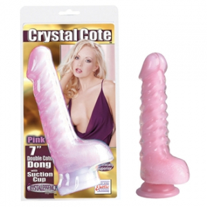 Двухцветный фаллос Crystal Cote Pink 5,5