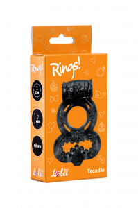 Эрекционное кольцо Rings Treadle black 0114-62Lola