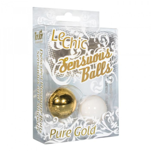 Вагинальные шарики LE CHIC SENSUOUS BALLS GOLD/WHITE 9718TJ