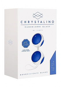Вагинальные шарики Chrystalino Ben Wa Small Blue SH-CHR022BLU
