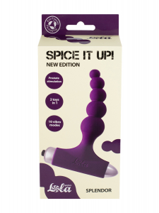 Анальная пробка с вибрацией Spice it up New Edition Splendor Ultraviolet 8017-04lola