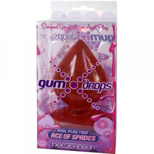 Анальная пробка Gum Drops Ace of Spades Red 0242-08BXDJ
