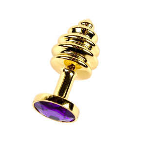 Анальная пробка Small Gold фиолетовый SM605SGold purple