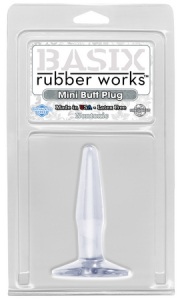 Анальная пробка Basix Rubber Mini Clear 426020PD