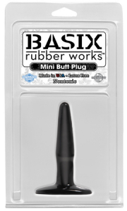 Анальная пробка Basix Rubber Mini Black 426023PD