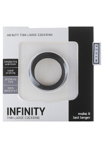Эрекционное кольцо Infinity Thin Large Black SH-MJU020BLK