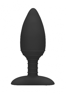 Анальный стимулятор Heating Anal Butt Plug Glow Black SH-ELE015BLK