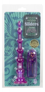 Анальная елочка с вибрацией длинная фиолетовая Sliders Long 7504-04CDDJ