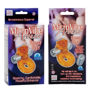Виброкольцо на пенис Micro Vibe Arouser-Pwr Tigr 8938-19BXSE
