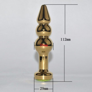 Пробка металл фигурная елочка золото с зеленым стразом 11,2х2,9см 47436-6MM