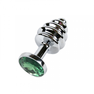 Анальная пробка Small Silver зеленый SM605SSilver emerald