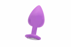 Анальная пробка OUCH! Extra Large Diamond Butt Plug Purple SH-OU183PUR