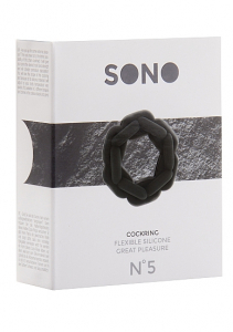 Эрекционное кольцо SONO №5 черное SH-SON005BLK