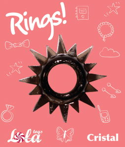 Эрекционное кольцо Rings Cristal black 0112-13Lola