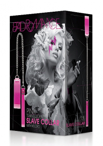 Ошейник Translucent Slave Collar with Velcro Pink SH-BAD002
