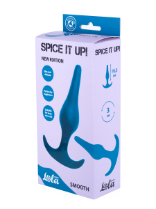 Анальная пробка Spice it up Smooth Aquamarine 8008-03Lola