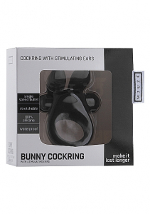Виброкольцо Bunny Cockring Black SH-MJU009BLK