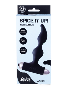 Анальная пробка с вибрацией Spice it up New Edition Elation Black 8018-01lola