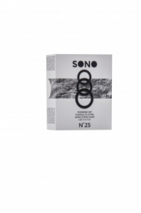 Набор эрекционных колец SONO No.25 Black SH-SON025BLK